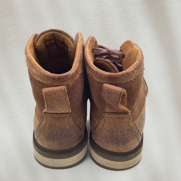 Ariat Lookout Men’s Moc Toe Boots Size 8EE Extra Wide Brown Leather 4LR Comfort - Picture 5 of 7